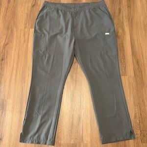 Momentum by Maevn Men's Fly Front Cargo Pant Scrubs Grey‎ XXL Stretch Waist